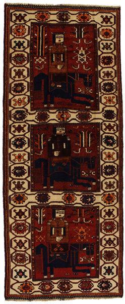 Bakhtiari - Qashqai Persialainen matto 374x149
