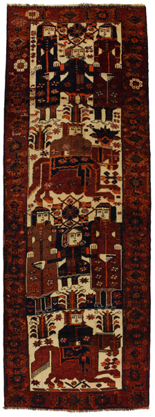 Bakhtiari - Qashqai Persialainen matto 400x141