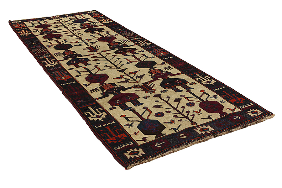 Bakhtiari - Qashqai Persialainen matto 414x149 - Kuva 1