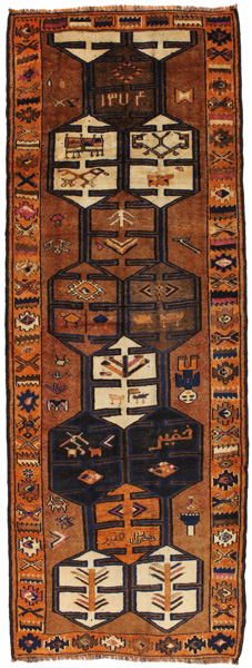 Bakhtiari - Qashqai Persialainen matto 393x141