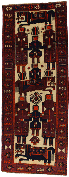 Bakhtiari - Qashqai Persialainen matto 382x148