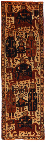 Bakhtiari - Qashqai Persialainen matto 423x128