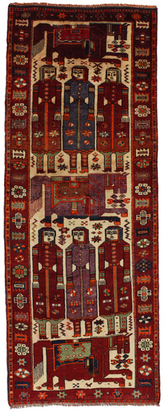 Bakhtiari - Qashqai Persialainen matto 361x137
