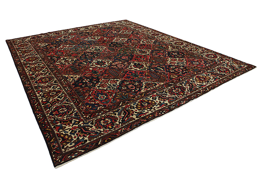 Bakhtiari - erittäin vanhoja Persialainen matto 397x345 - Kuva 1
