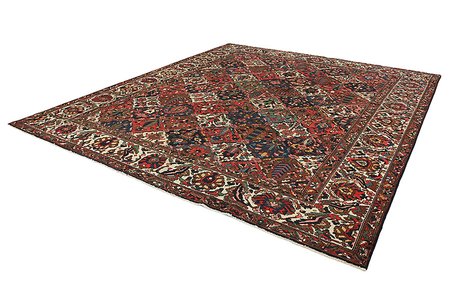 Bakhtiari - erittäin vanhoja Persialainen matto 397x345 - Kuva 2