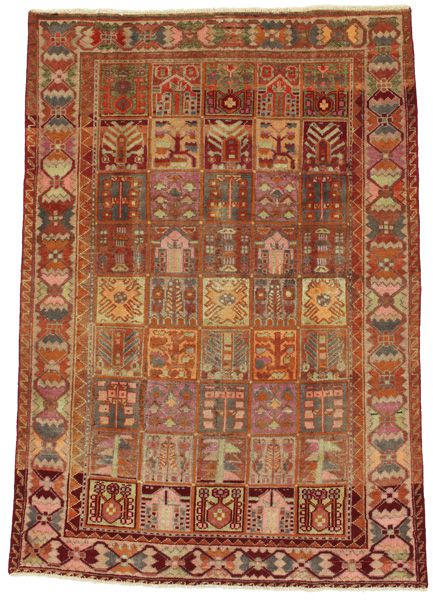 Bakhtiari - erittäin vanhoja Persialainen matto 272x190
