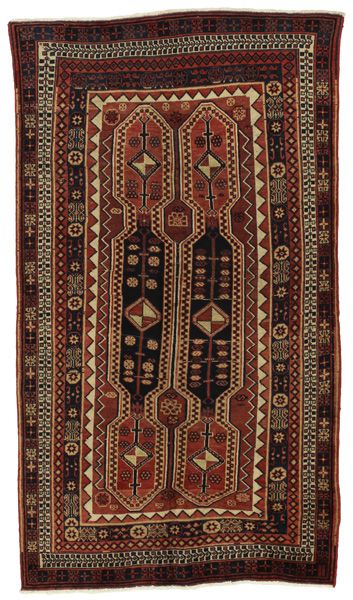 Afshar - erittäin vanhoja Persialainen matto 220x125