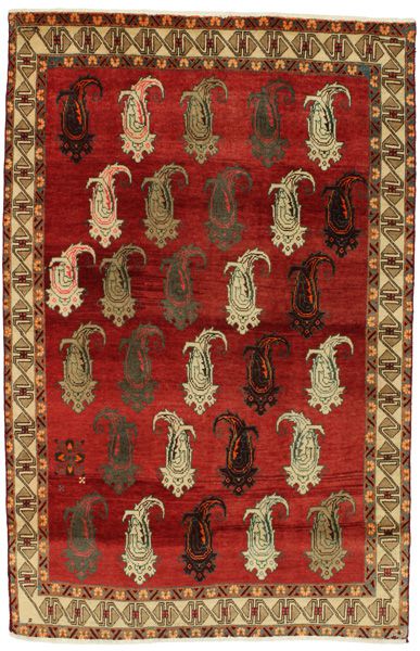 Qashqai - erittäin vanhoja Persialainen matto 220x140