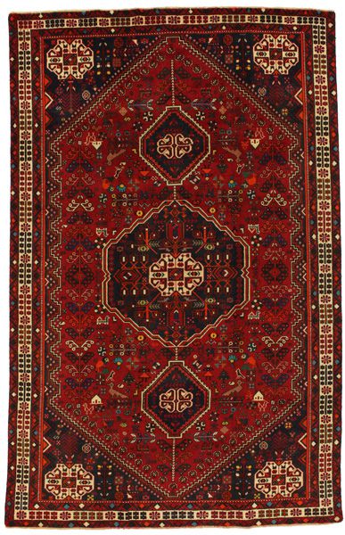 Qashqai - erittäin vanhoja Persialainen matto 305x197