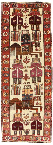 Bakhtiari - Qashqai Persialainen matto 385x135