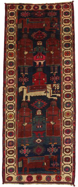 Bakhtiari - Qashqai Persialainen matto 400x156