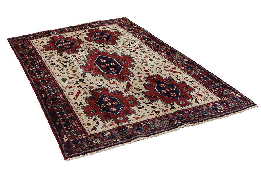 Afshar - Sirjan Persialainen matto 247x148 - Kuva 1