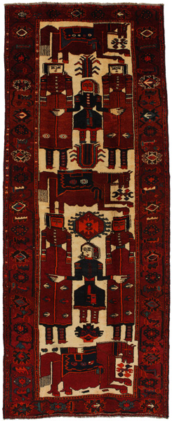 Bakhtiari - Qashqai Persialainen matto 370x146