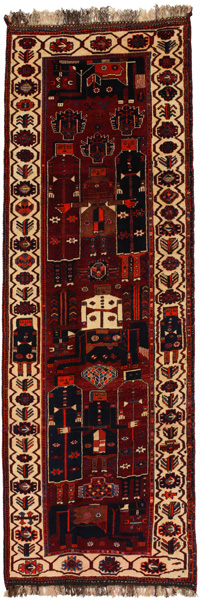 Bakhtiari - Qashqai Persialainen matto 411x136
