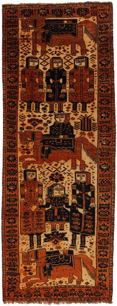 Bakhtiari - Qashqai Persialainen matto 355x132