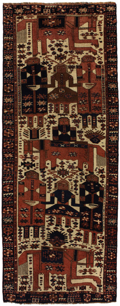 Bakhtiari - Qashqai Persialainen matto 350x134