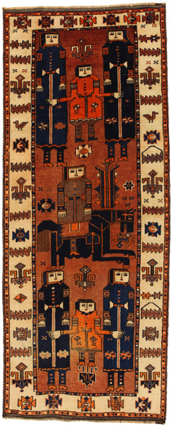 Bakhtiari - Qashqai Persialainen matto 351x140