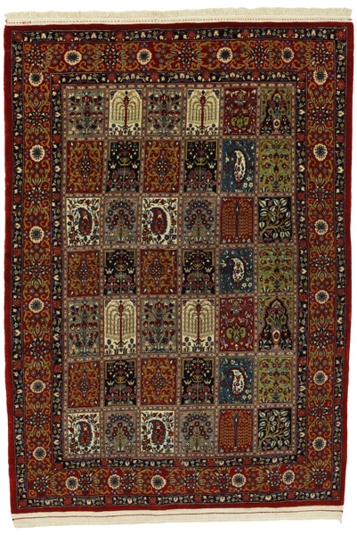 Qum - erittäin vanhoja Persialainen matto 198x138