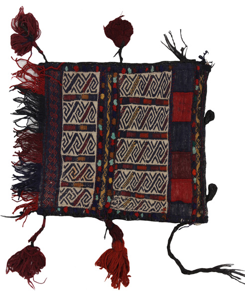 Turkaman - Saddle Bag Afganistanilainen tekstiilituote 38x35