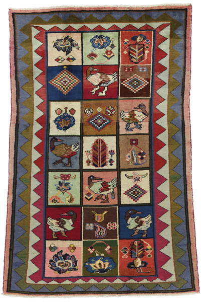 Gabbeh - Bakhtiari Persialainen matto 208x145
