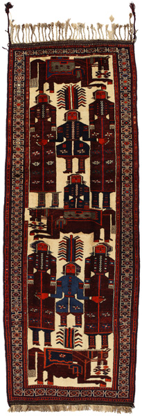 Bakhtiari - Qashqai Persialainen matto 393x138