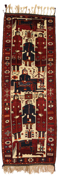 Bakhtiari - Qashqai Persialainen matto 408x143