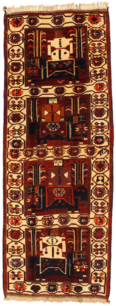 Bakhtiari - Qashqai Persialainen matto 412x154