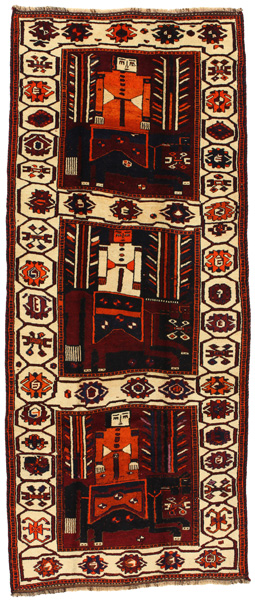 Bakhtiari - Qashqai Persialainen matto 374x153