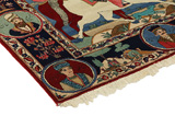 Kashan - erittäin vanhoja Persialainen matto 205x136 - Kuva 3