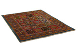 Gabbeh - Bakhtiari Persialainen matto 205x153 - Kuva 1