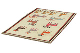 Gabbeh - Qashqai Persialainen matto 150x89 - Kuva 2